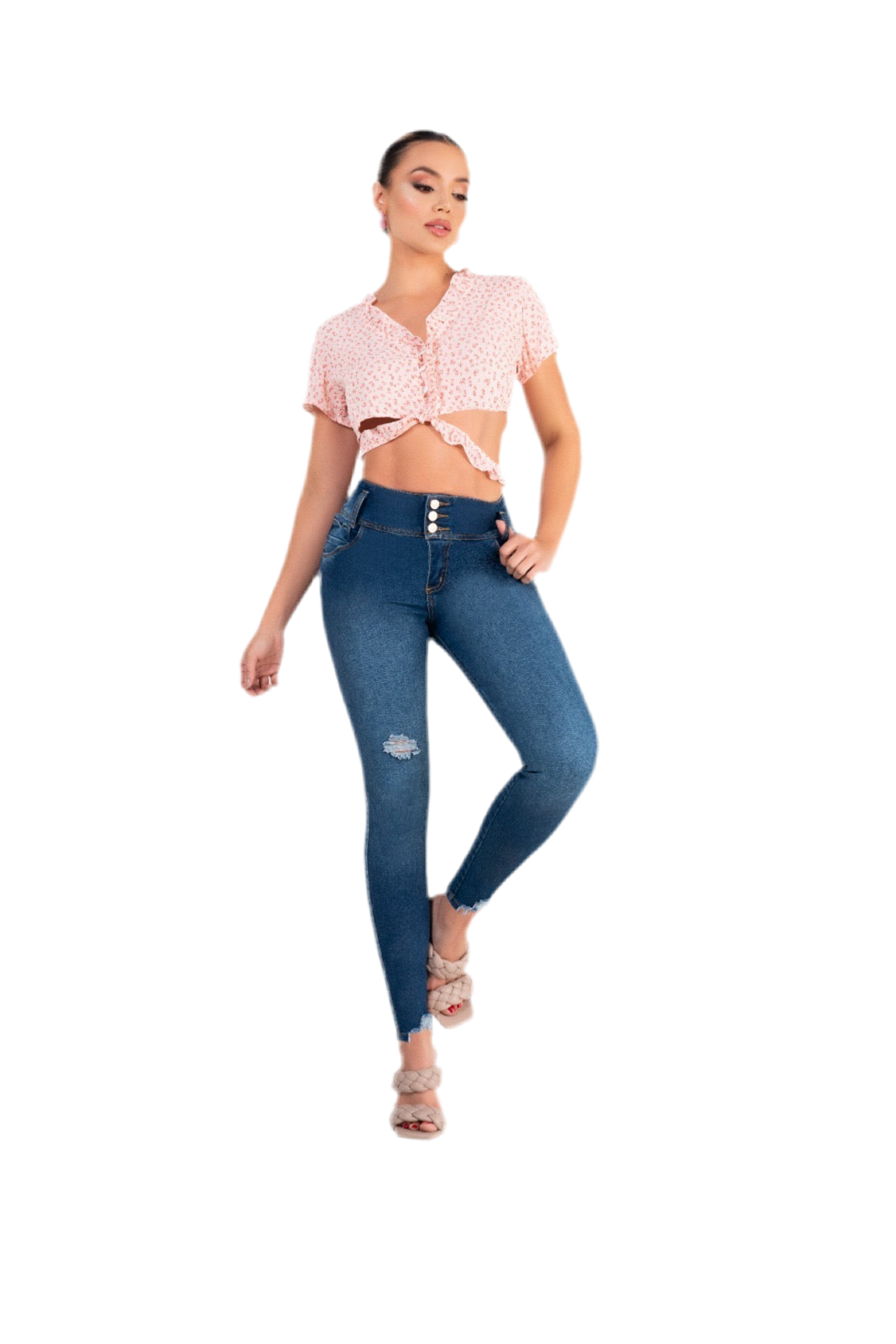COLOMBIAN JEANS IN YOU 1833, 3 BUTTON SKINNY