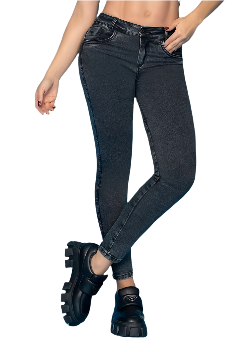 COLOMBIAN JEAN GINES PUSH-UP SKINNY BLACK