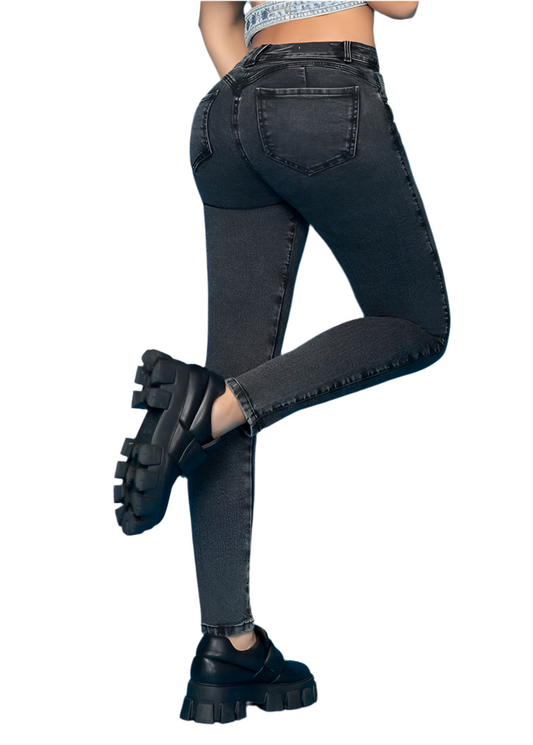 COLOMBIAN JEAN GINES PUSH-UP SKINNY BLACK