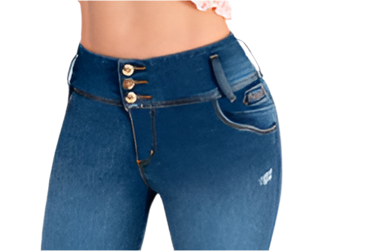 COLOMBIAN JEANS IN YOU 1833, 3 BUTTON SKINNY