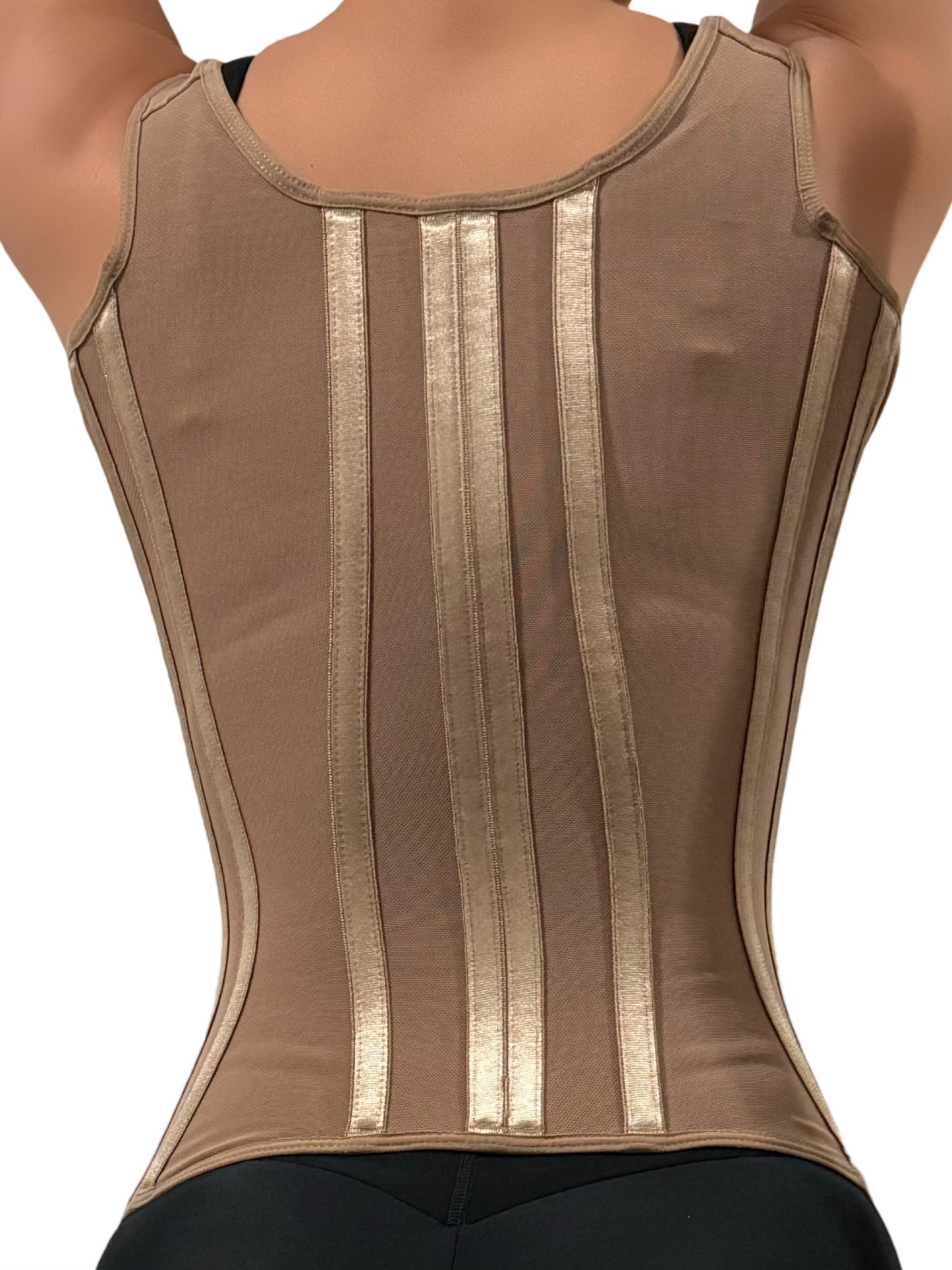 SHAPER VEST GIRDLE WITH ZIPPER, RODS AND HOOKS FOR WOMEN. REF: 10020-18V