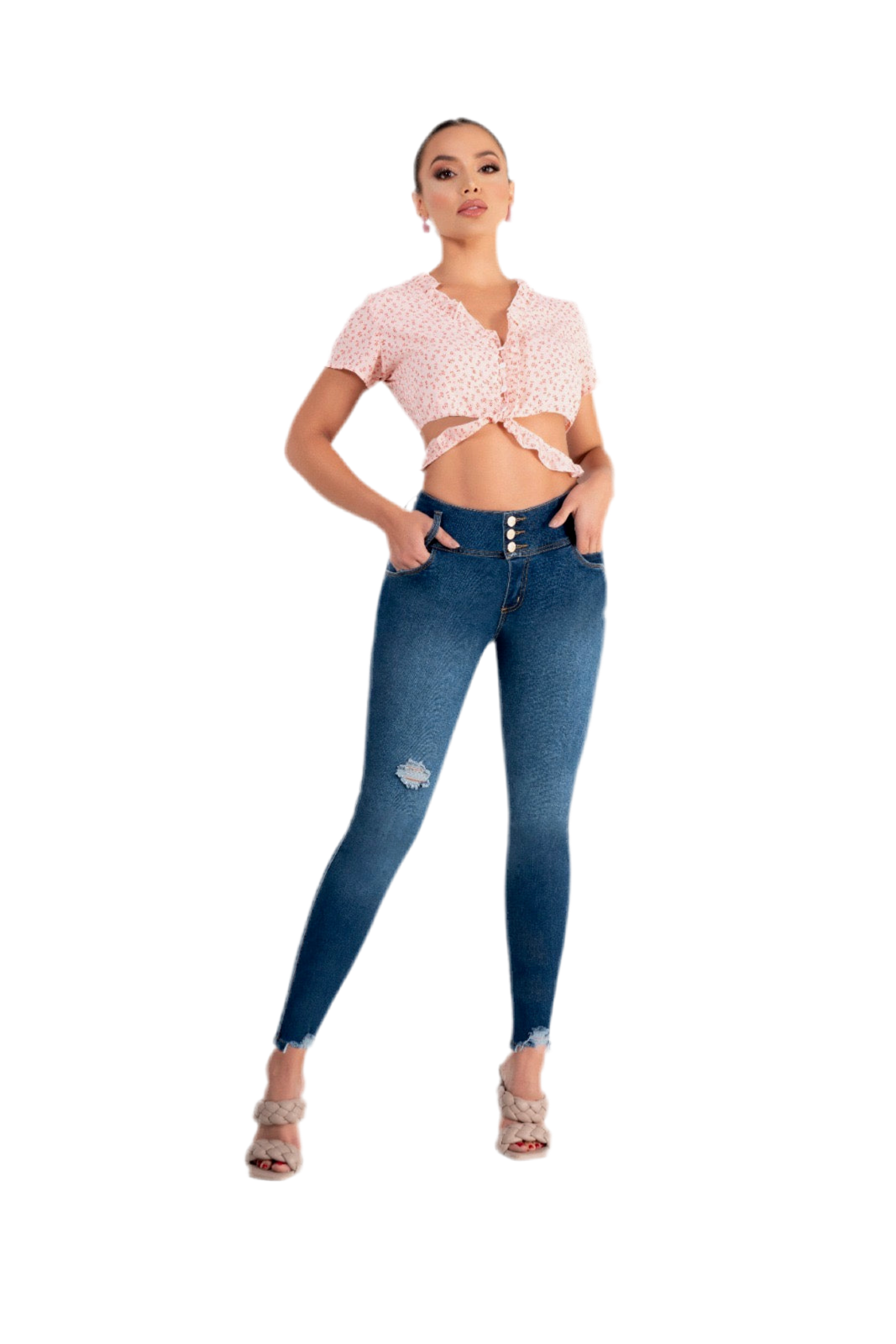 COLOMBIAN JEANS IN YOU 1833, 3 BUTTON SKINNY