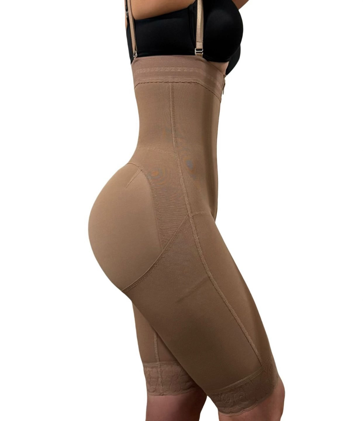 GIRDLE BODYSUIT STRAPLESS WIHT ZIPPER AND ZIPPER CROTCH