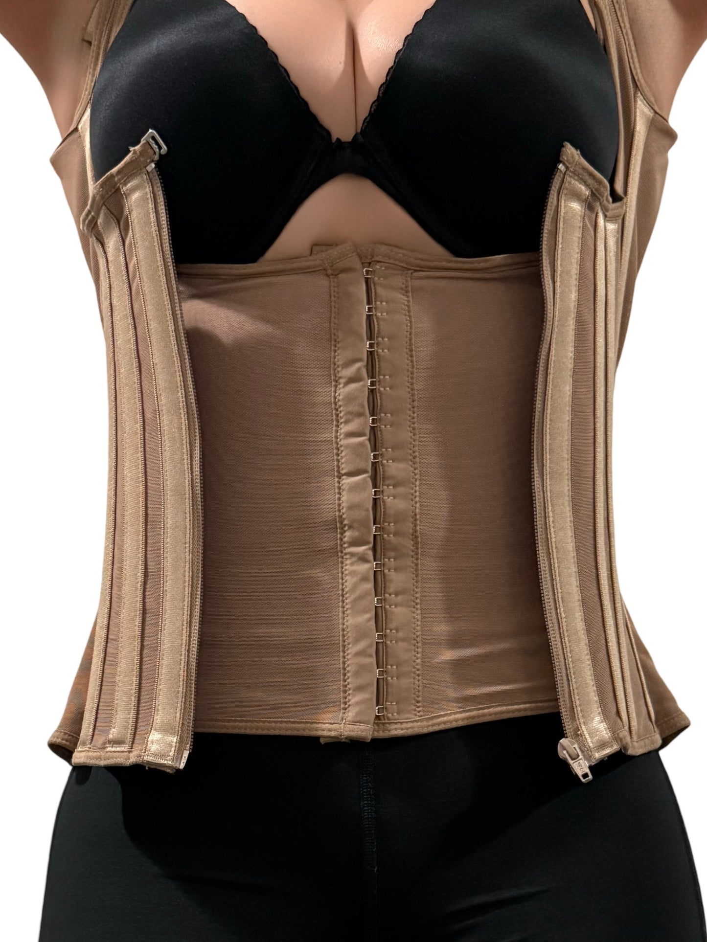 SHAPER VEST GIRDLE WITH ZIPPER, RODS AND HOOKS FOR WOMEN. REF: 10020-18V