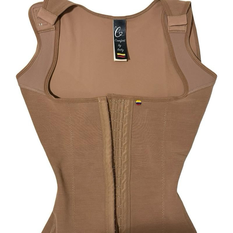 Faja Silueta Total Pierna Larga – Moldeo Firme Post-Partum y Post-Quirúrgica con Triple Broche