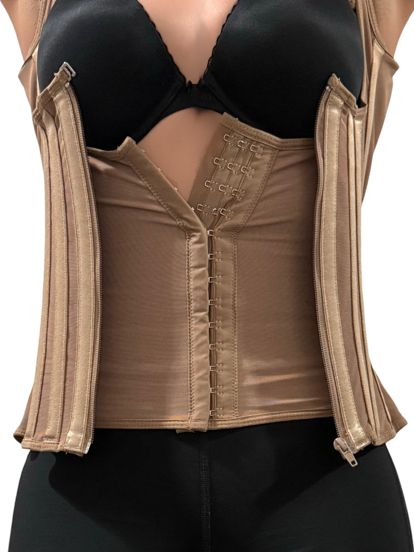 SHAPER VEST GIRDLE WITH ZIPPER, RODS AND HOOKS FOR WOMEN. REF: 10020-18V