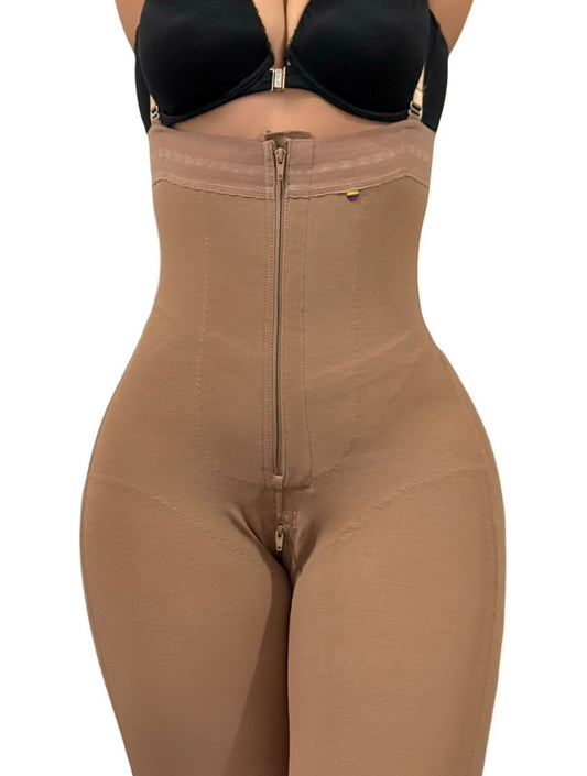 GIRDLE BODYSUIT STRAPLESS WIHT ZIPPER AND ZIPPER CROTCH