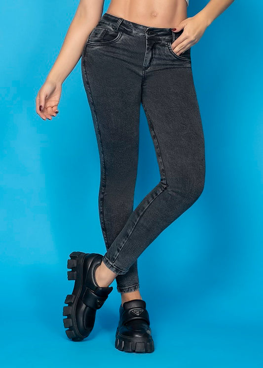 COLOMBIAN JEAN GINES PUSH-UP SKINNY BLACK